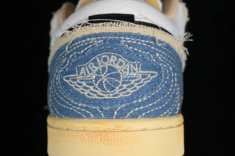 All categories Air Jordan Jordan series basketball shoes Air Jordan 1 Low Air Jordan 1 Low SE "WRMK" AJ1 Joe 1 Sashiko embroidery low-top cultural casual sneakers FN7670-493